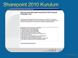 Sharepoint 2010 Sunumu | PPTX