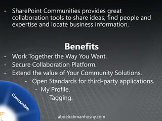 Microsoft SharePoint 2010 Overview | PPTX