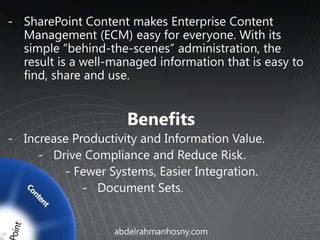 Microsoft SharePoint 2010 Overview | PPTX