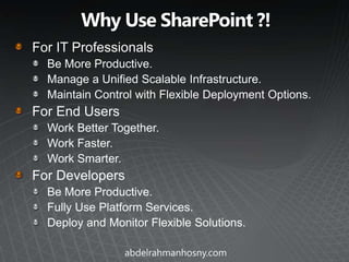 Microsoft SharePoint 2010 Overview | PPTX