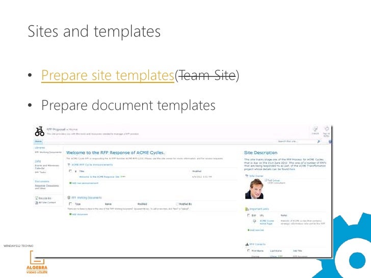 sharepoint 2010 team site template