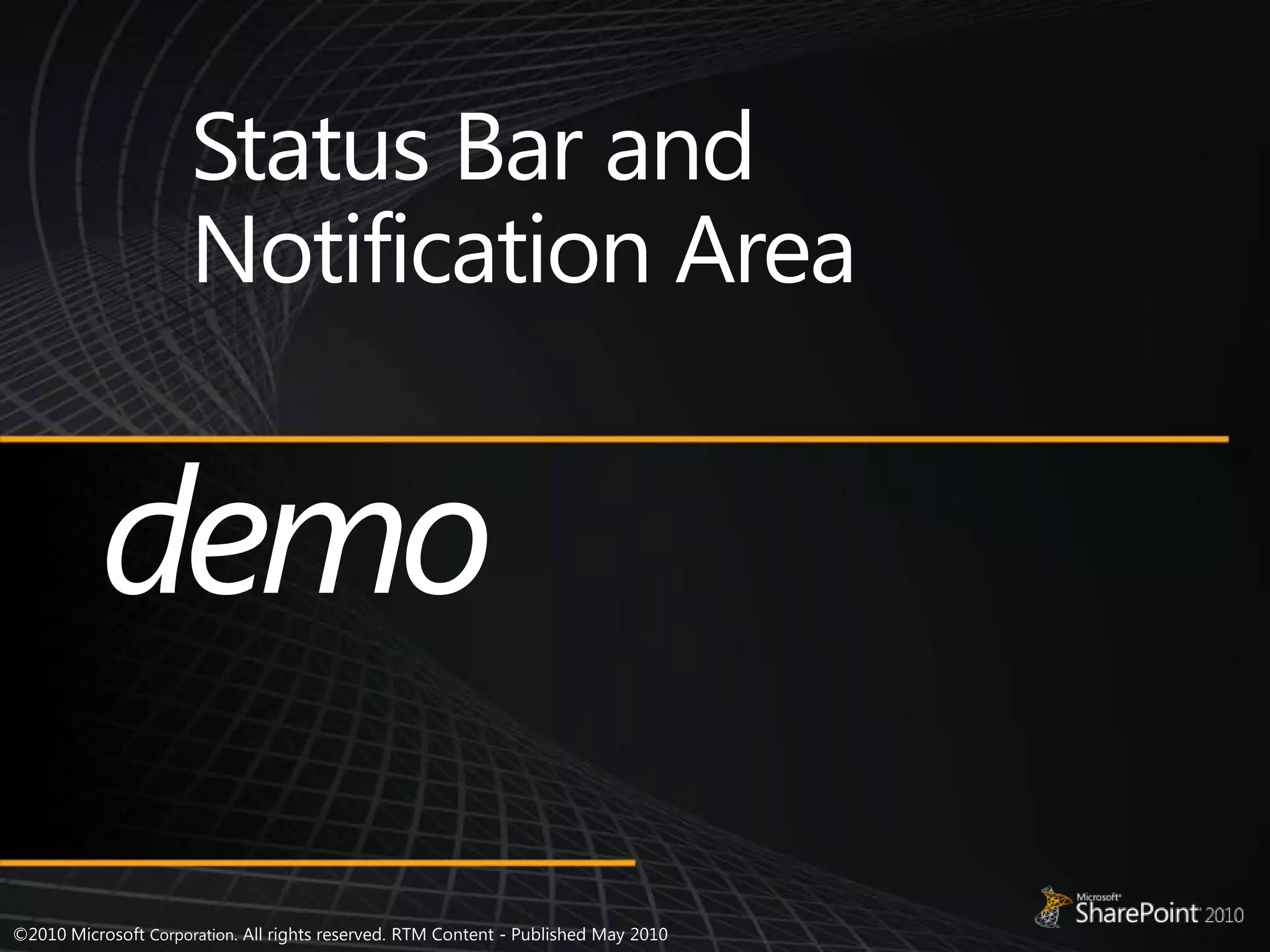 Status Bar and Notification Areademo 
