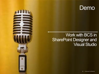 DemoWork with BCS in SharePoint Designer and Visual Studio