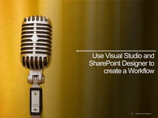 Use Visual Studio and SharePoint Designer to create a Workflow