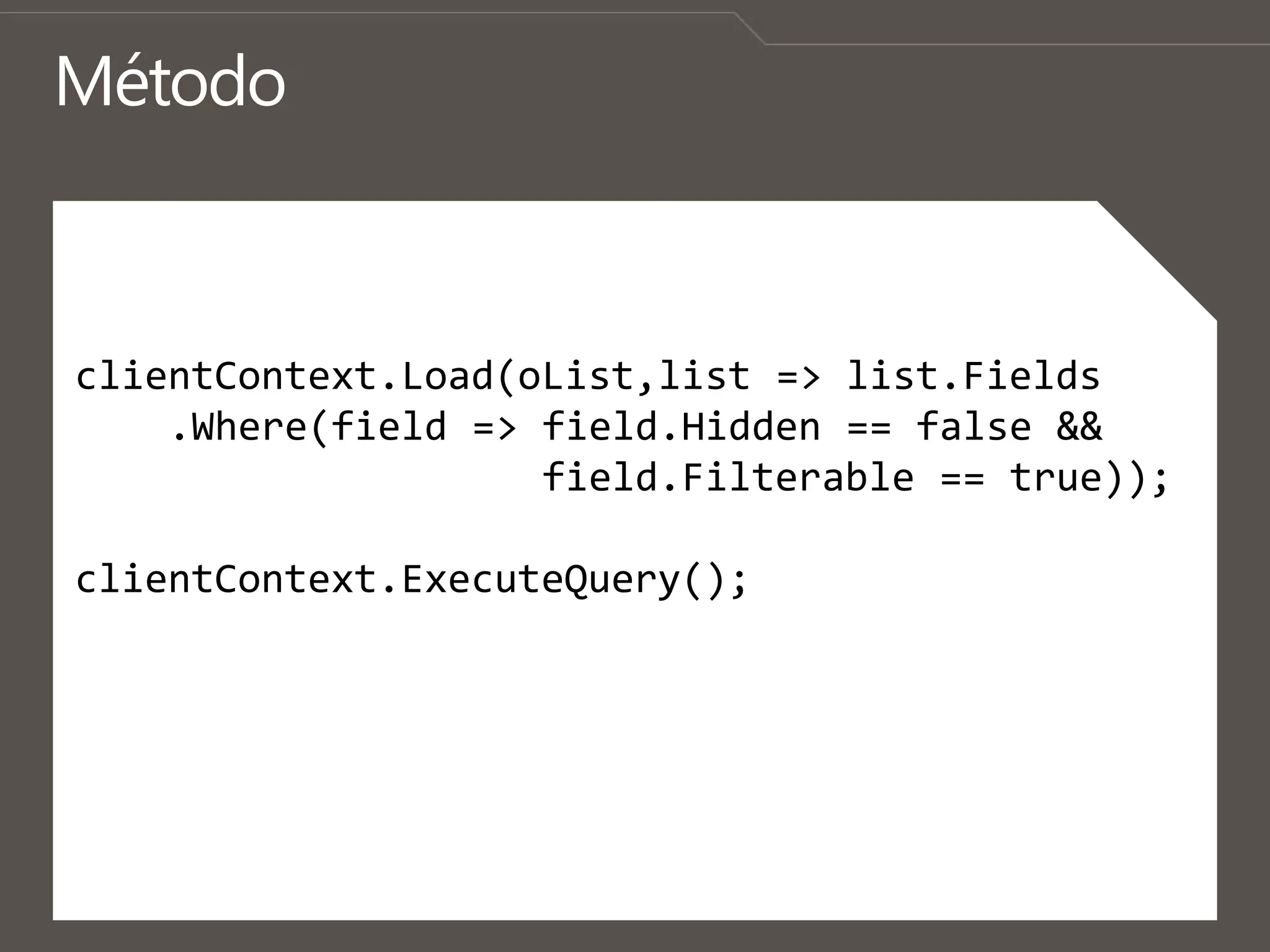 AdministraciónLimitaciones del módelo de objetosclienteNo puedeserusado en el servidorparahablar con el mismoservidorAúnesnecesariomanejarsemánticas de sincronización/actualización  (log de cambiospuedeayudar)No existencapacidadesparaelevación de privilegiosLos request son regulados.net CLR tienemétodossincronicos; Silverlight CLR y Jscript son asincronos