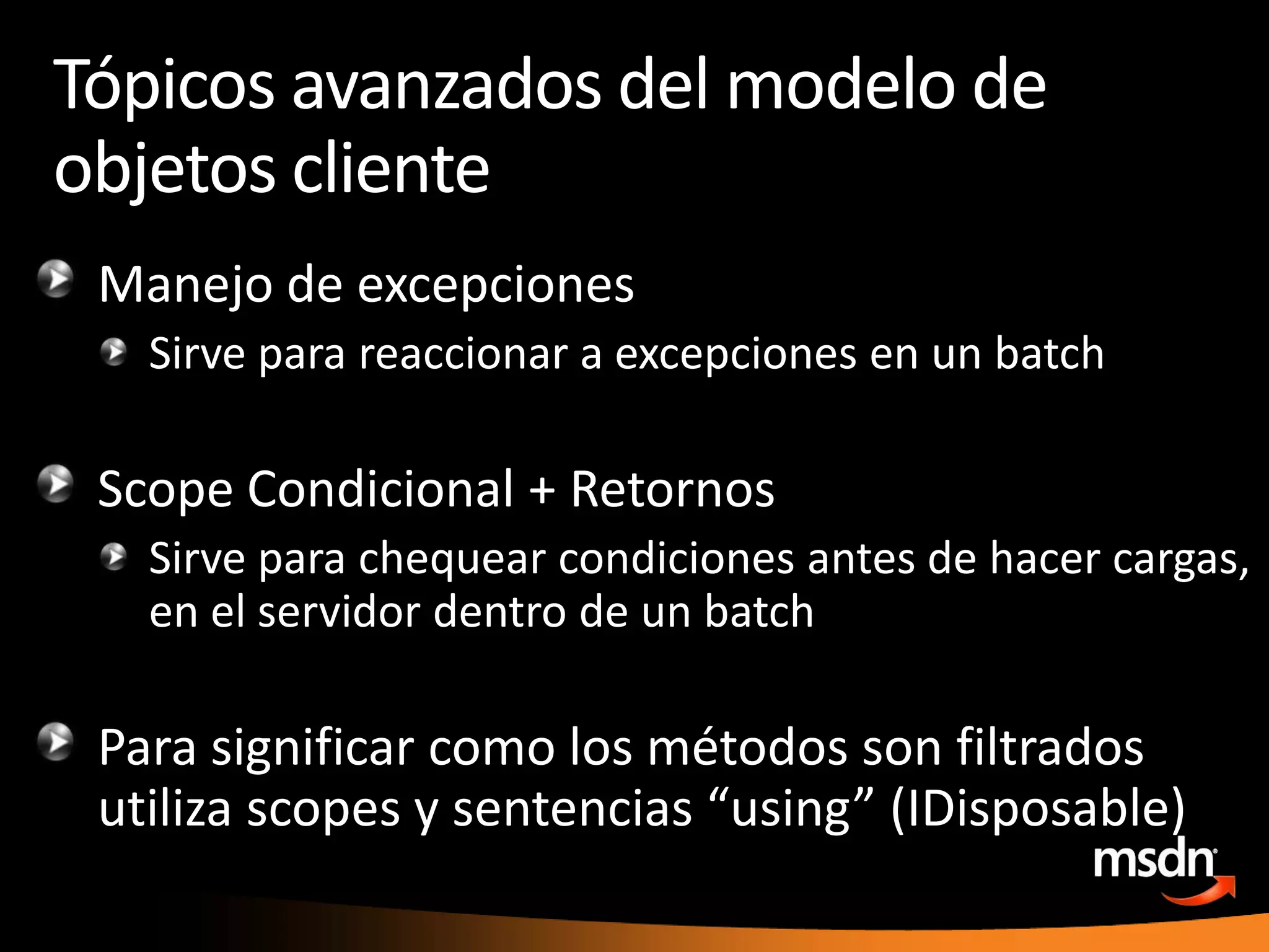 LinQvar query = from list in clientContext.Web.Lists         where list.Title != null         select list; var result = clientContext.LoadQuery(query);clientContext.ExecuteQuery();