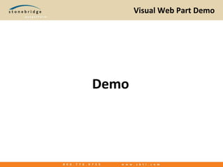 Visual Web Part DemoDemo