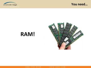 You need…RAM!