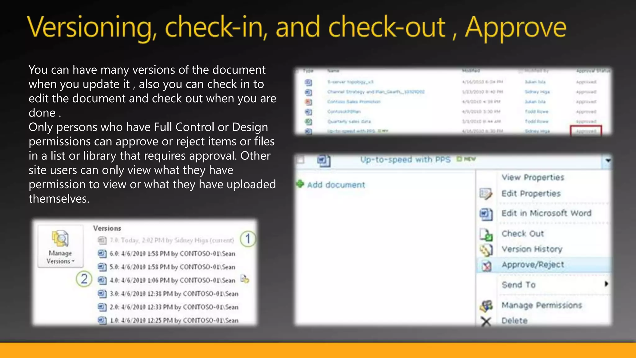Upload/download Docs Document IDEach document in the Site Collection will get their unique document number .A document is addressable using the unique document id via a document redirector page (/DocIdRedir.aspx?ID=uniquedocid), and the unique document id can also be used as a property when searching.