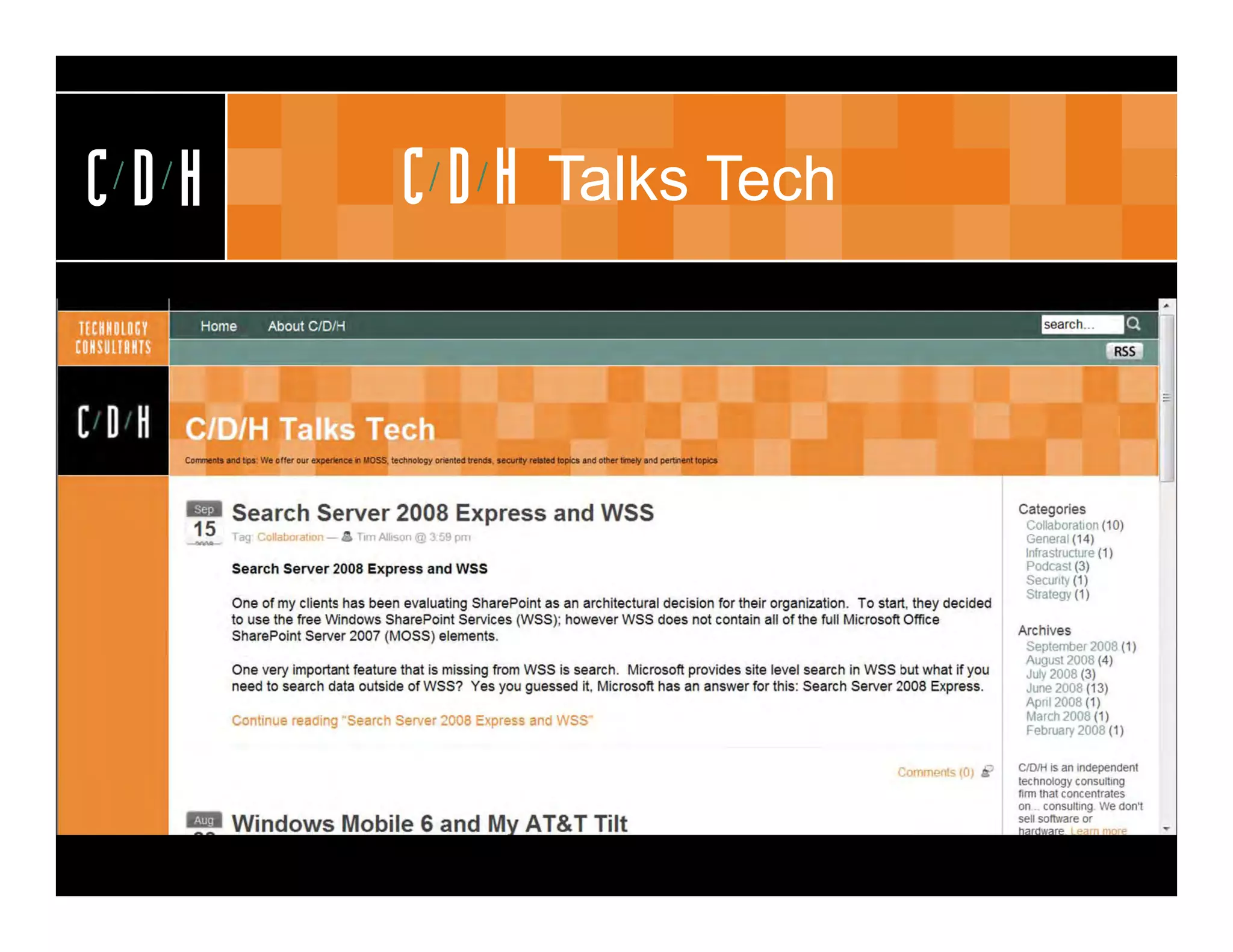 CDH   CDH   Talks Tech
 