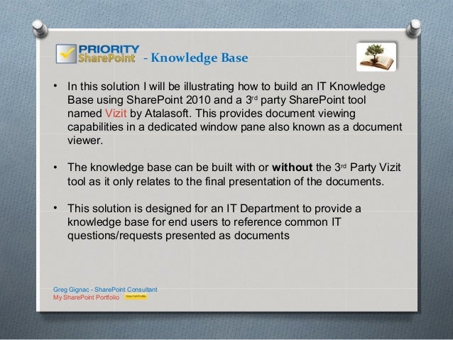 sharepoint knowledgebase