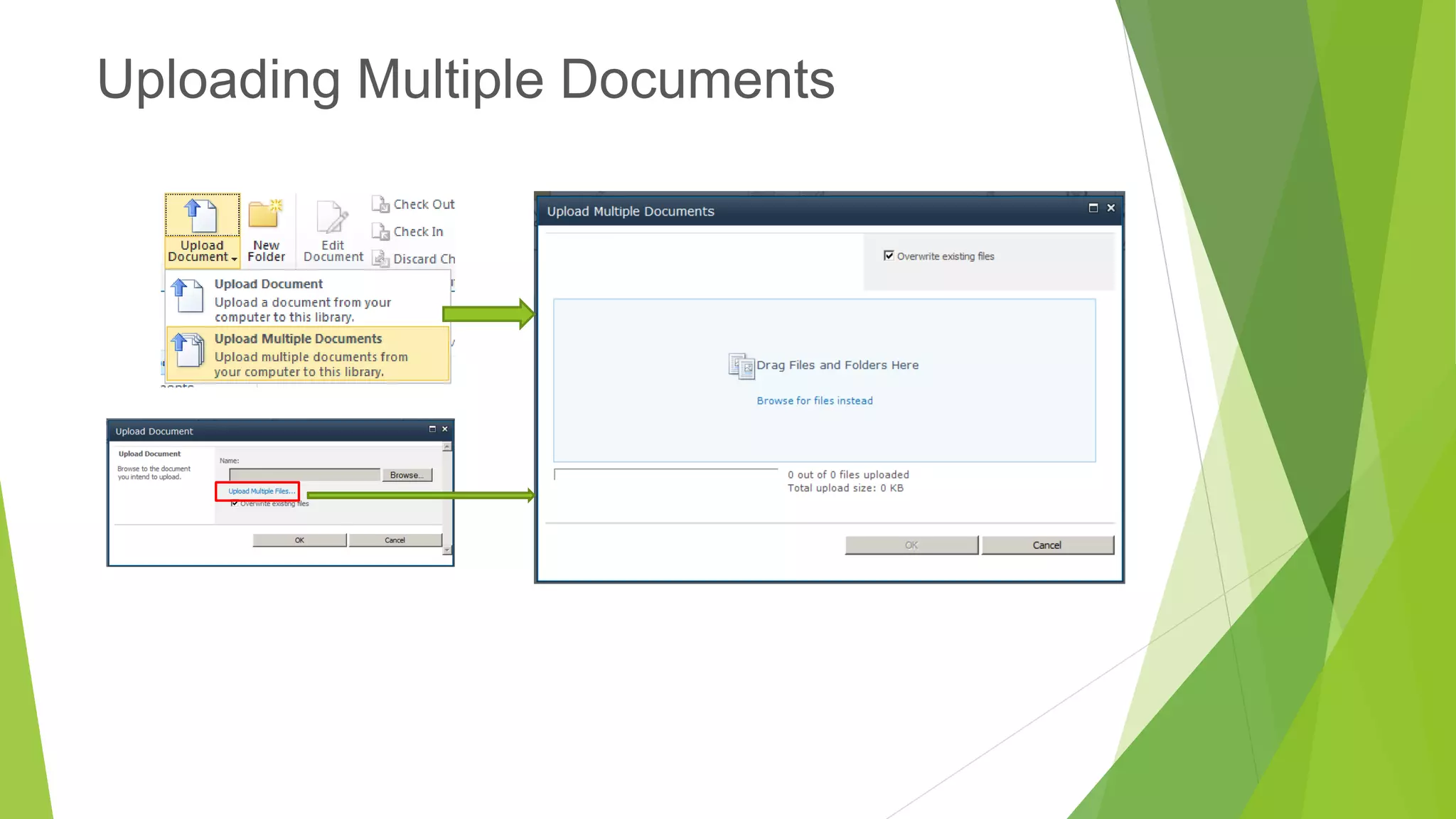 Uploading Multiple Documents  