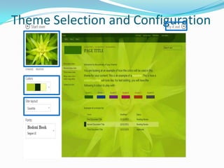 Theme Selection and Configuration
 