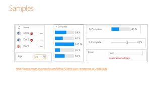 SharePoint 2013 Client-Side Rendering (CSR) & JSLink Templates | PPTX
