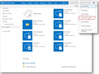 SharePoint 2013 UI [just screen shots]
