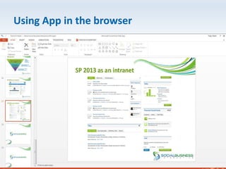 Using App in the browser
 