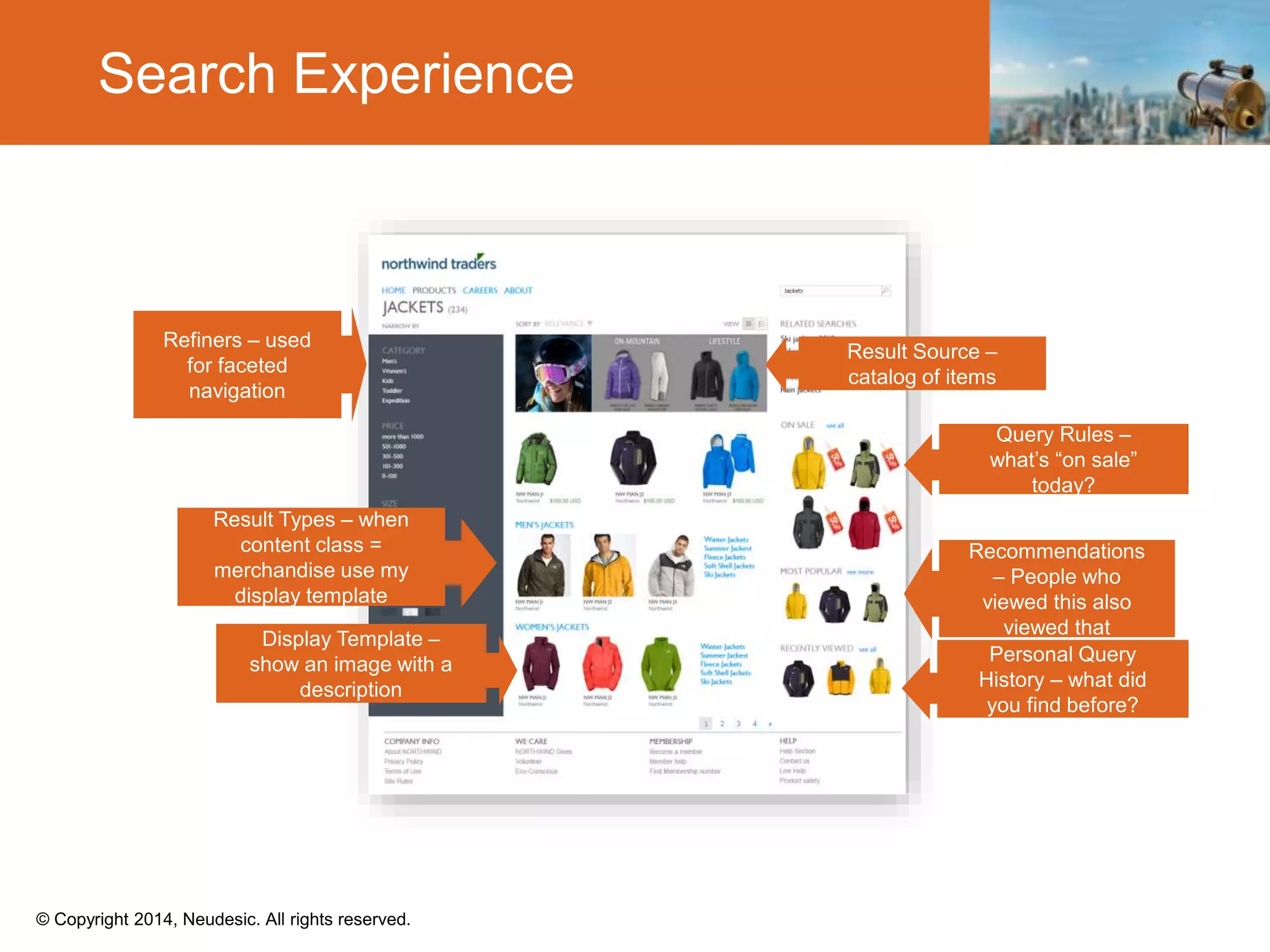 © Copyright 2014, Neudesic. All rights reserved.
Search Experience
 