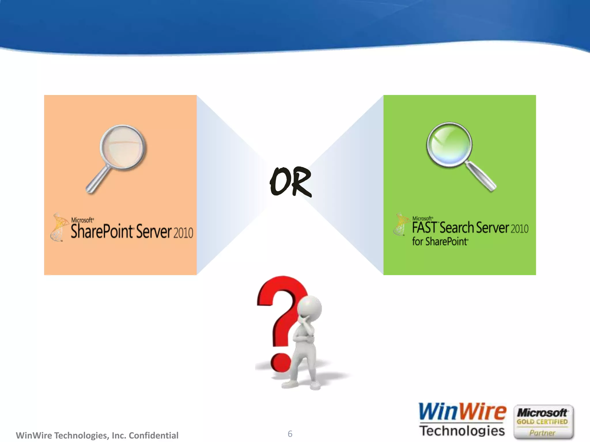 © 2010 WinWire TechnologiesWinWire Technologies, Inc. Confidential 6
OR
 