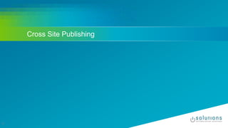 Cross Site Publishing
17
 