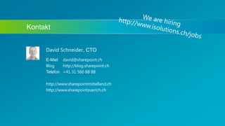 SharePoint 2013 Search Driven Websites Collaboration Days 2014 David Schneider Slide 24