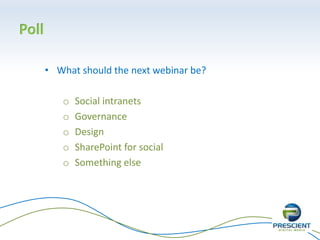 Intranet Insight > PrescientDigital.com
 