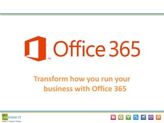 Transform how you run your
business with Office 365
 