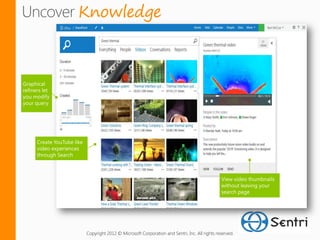 Knowledge




Copyright 2012 © Microsoft Corporation and Sentri, Inc. All rights reserved.
 