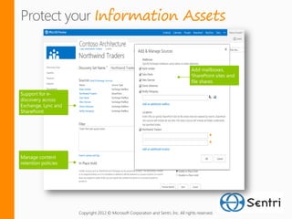 Information Assets




Copyright 2012 © Microsoft Corporation and Sentri, Inc. All rights reserved.
 