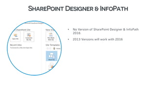 What's new in SharePoint 2016 for IT Professionals Webinar with CrowCanyon Slide 56