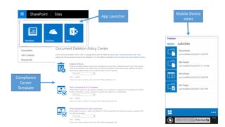 What’s new – but ‘dead’
• No more SharePoint Foundation
• No more SharePoint Destroyer (I mean Designer)
• Workflows will ...