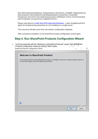 Share point 2019 installation guide | PDF