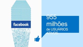 955
milhões
de USUÁRIOS
ATIVOS
 