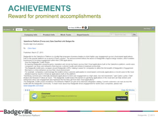 ACHIEVEMENTS
Reward for prominent accomplishments
 