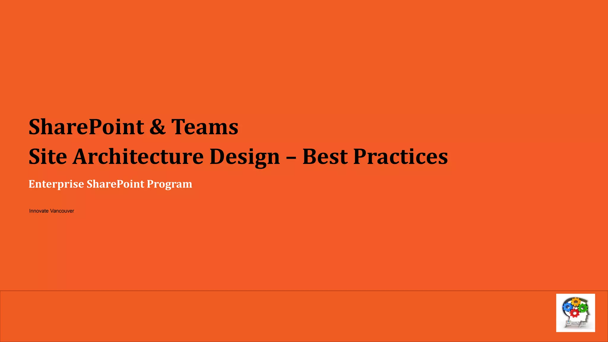 SharePoint and Teams Site Architecture Design Best Practices - Innovate ...