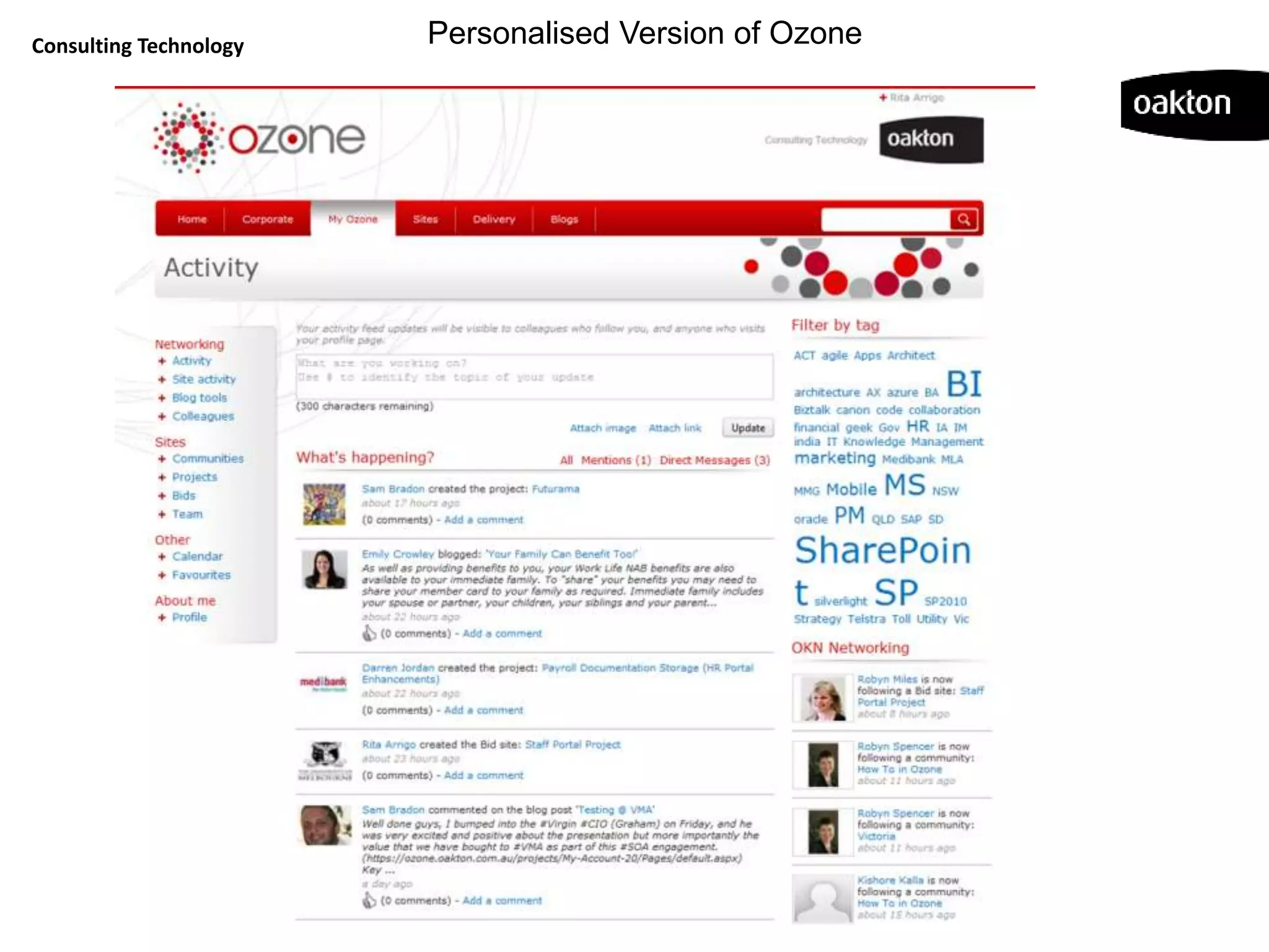 Consulting Technology   Personalised Version of Ozone
 