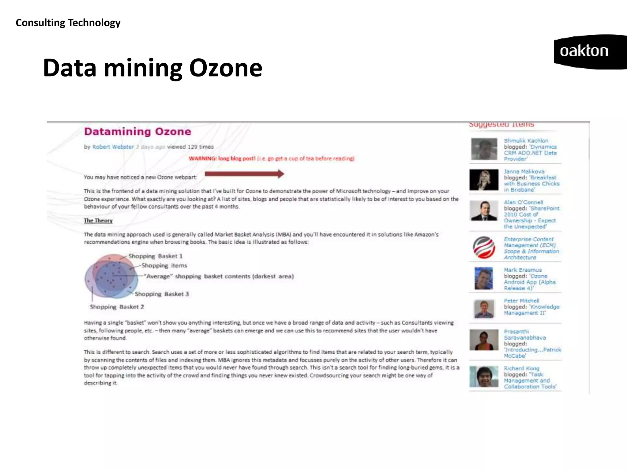 Consulting Technology



     Data mining Ozone
 