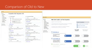 Comparison of Old to New
 