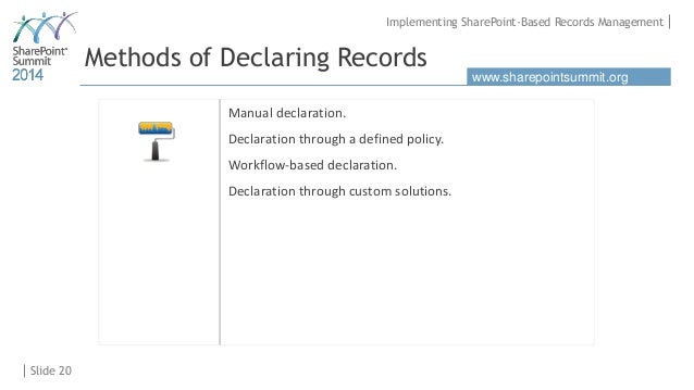 Recordsmanagement Theory 1990