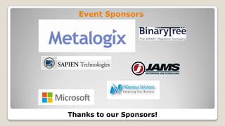 Thanks to our Sponsors!
Event Sponsors
 