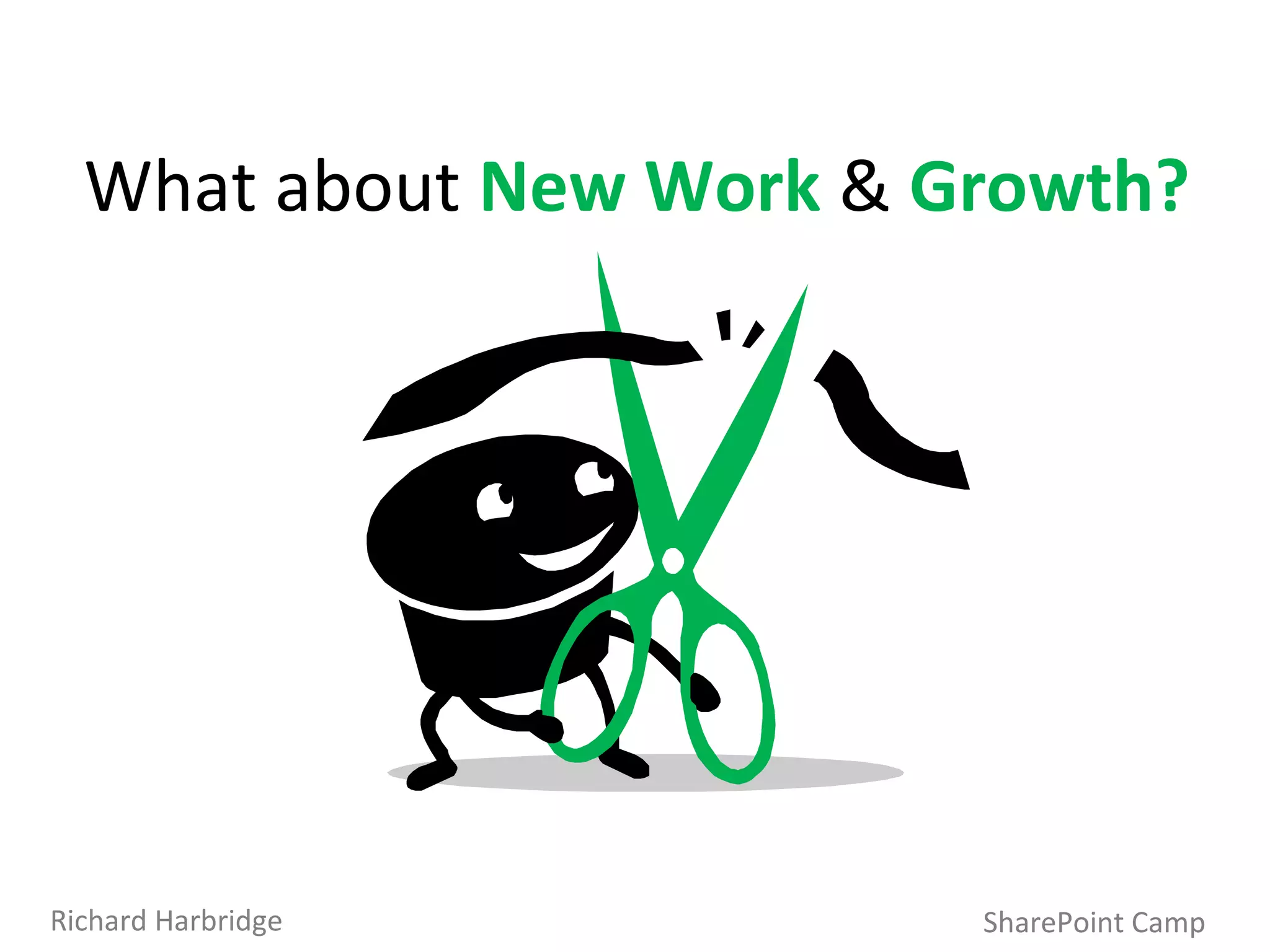 SharePoint Camp Richard Harbridge What about  New Work  &  Growth? 