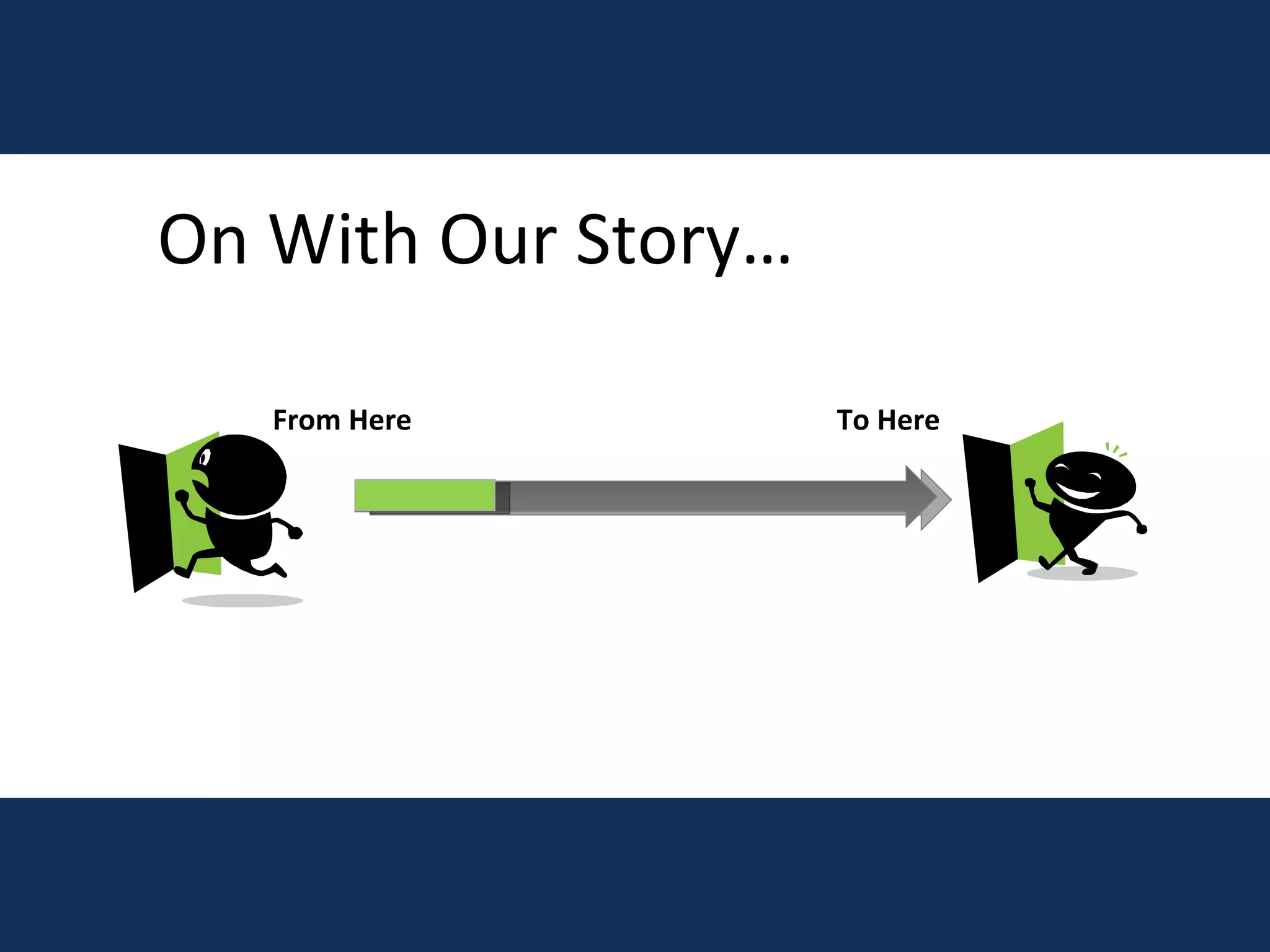 On With Our Story… From Here  To Here 