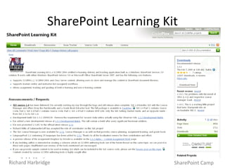 SharePoint Learning Kit SharePoint Camp Richard Harbridge 