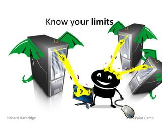 SharePoint Camp Richard Harbridge Know your  limits 