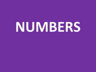 NUMBERS 