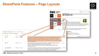 SharePoint Features – Page Layouts

©

SharePoint Community 12.2.2014

23

 