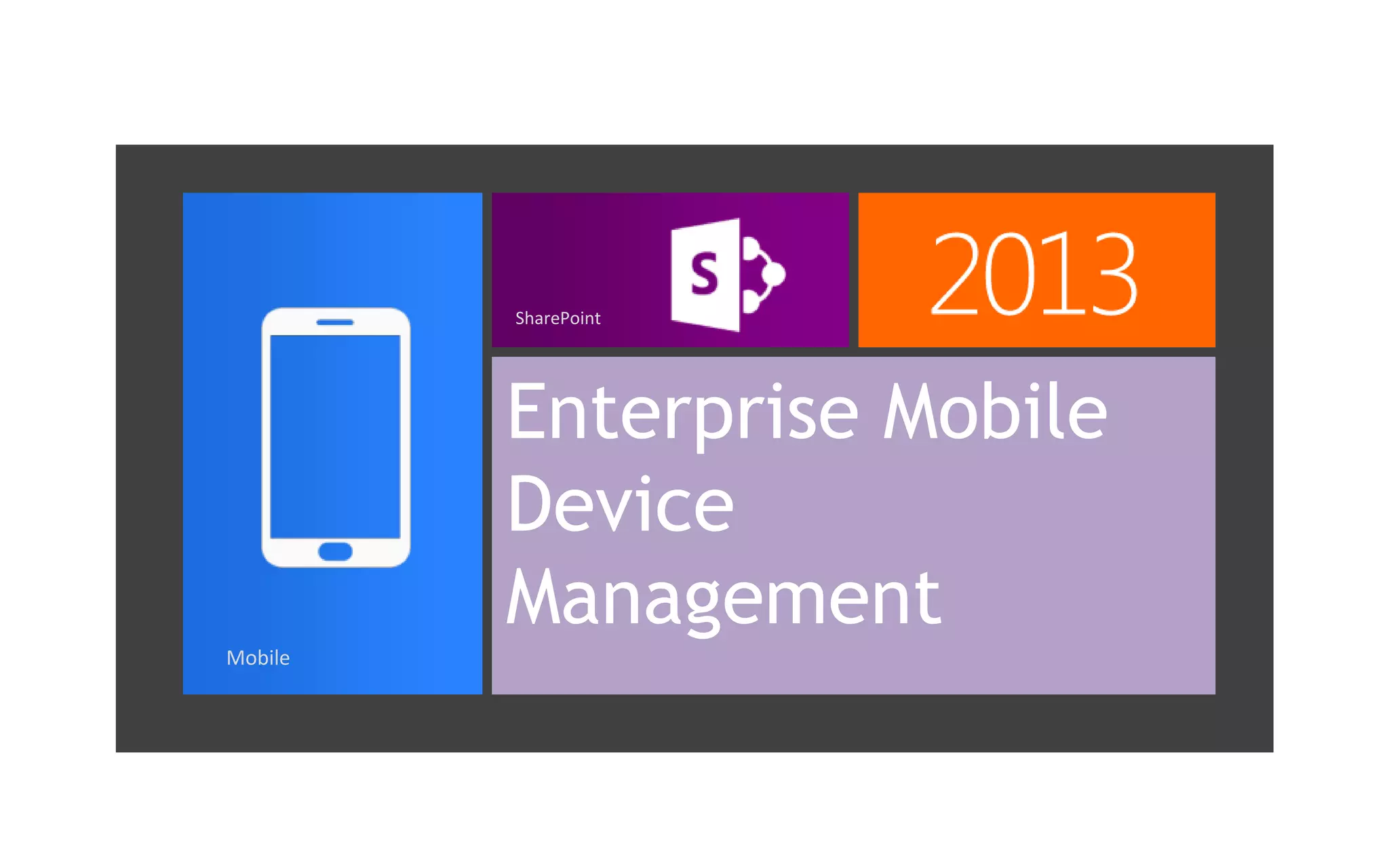 “64% of firms in Europe and North America
identify providing more mobility support for
employees as a top priority
Forrsights Networks And Telecommunications Survey 2012

| Slide

 