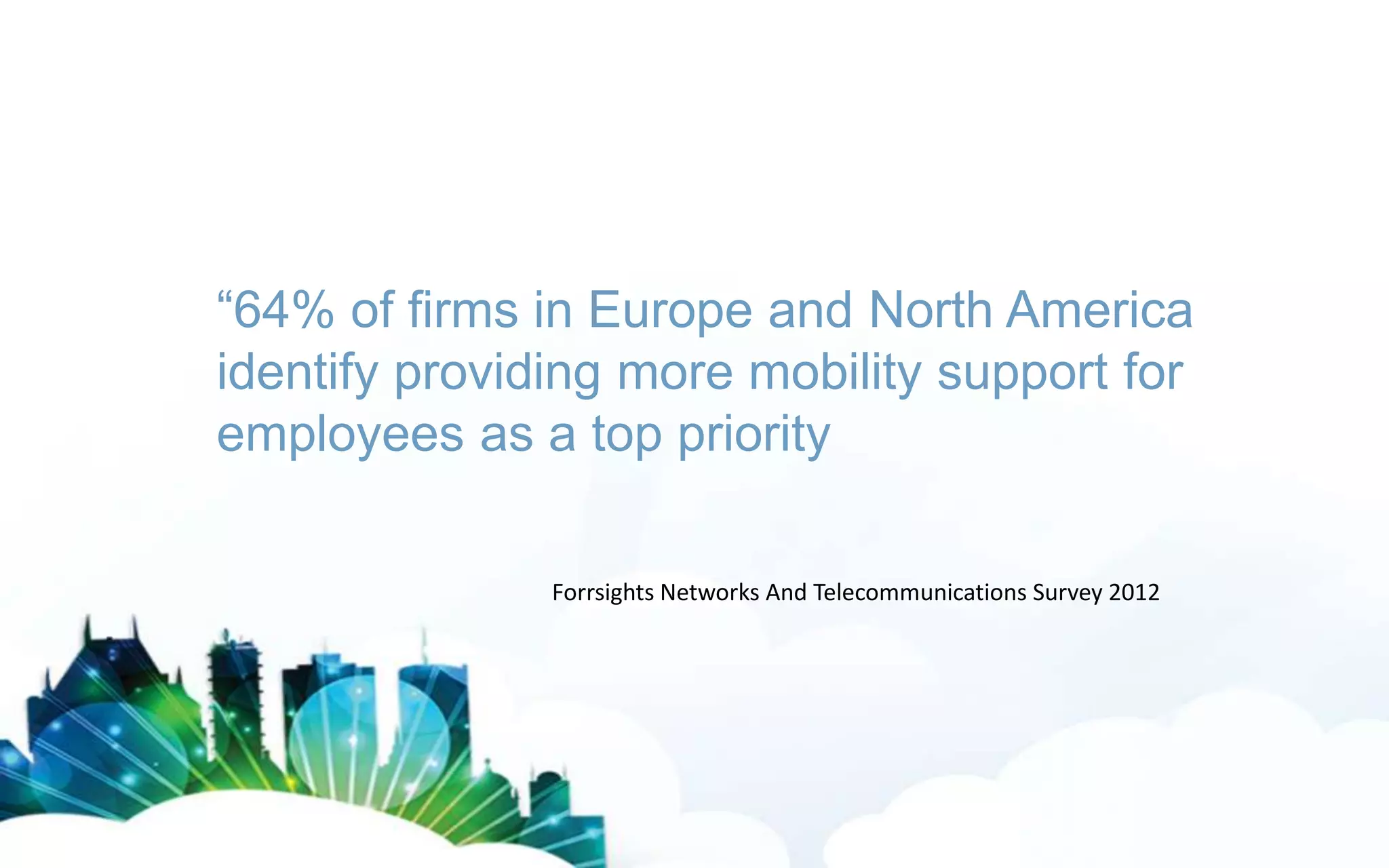 Reality Check…
92% of Companies
reported they do NOT
support Mobile Access to
SharePoint!
Aug 2012 Forrester Survey

| Slide

 