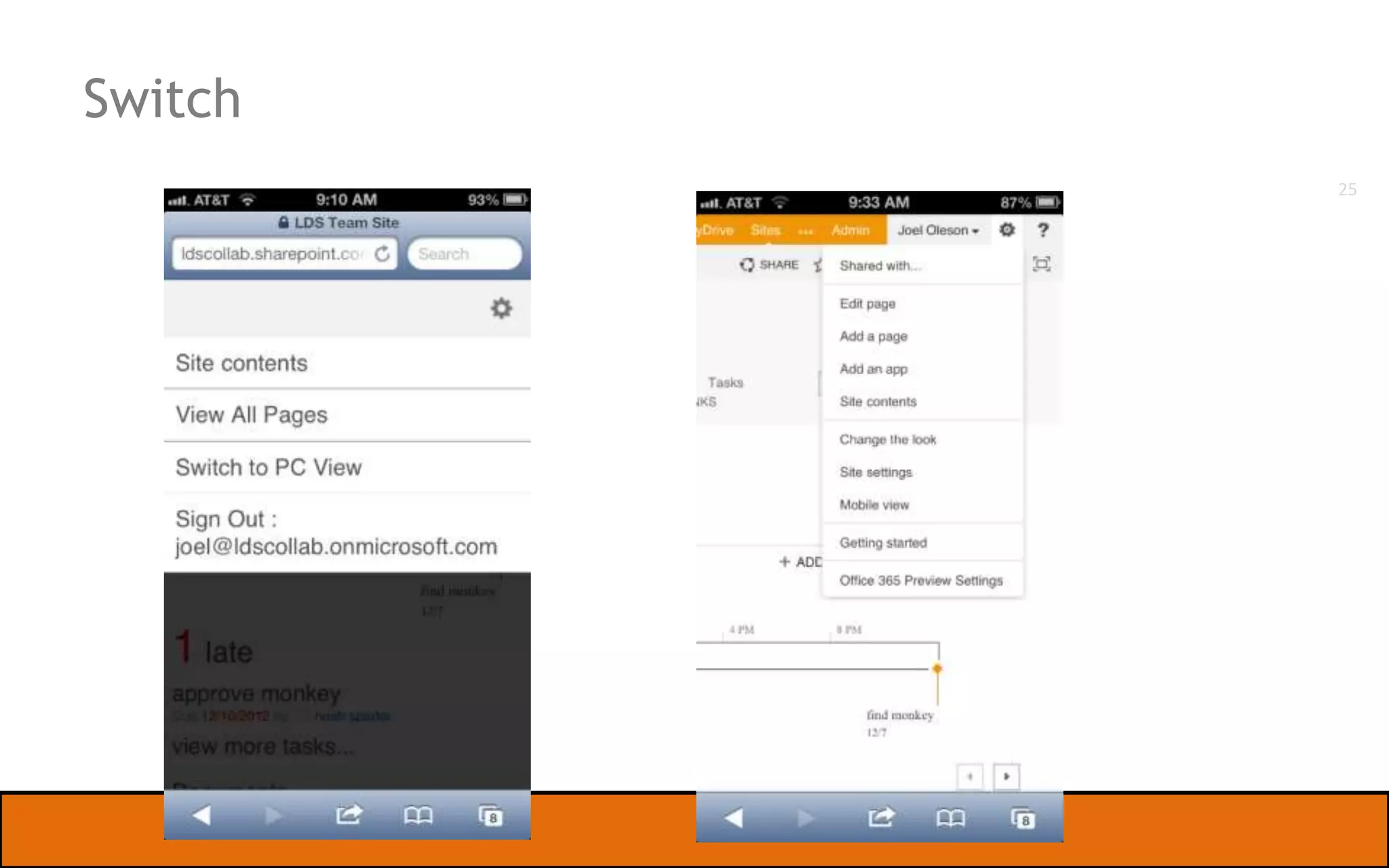 Native SharePoint 2013 Mobile

PRESENTED BY

SharePoint out-of-the-box

11/20/2013

Confidential | ©2013 Salient6, Inc.
25

 