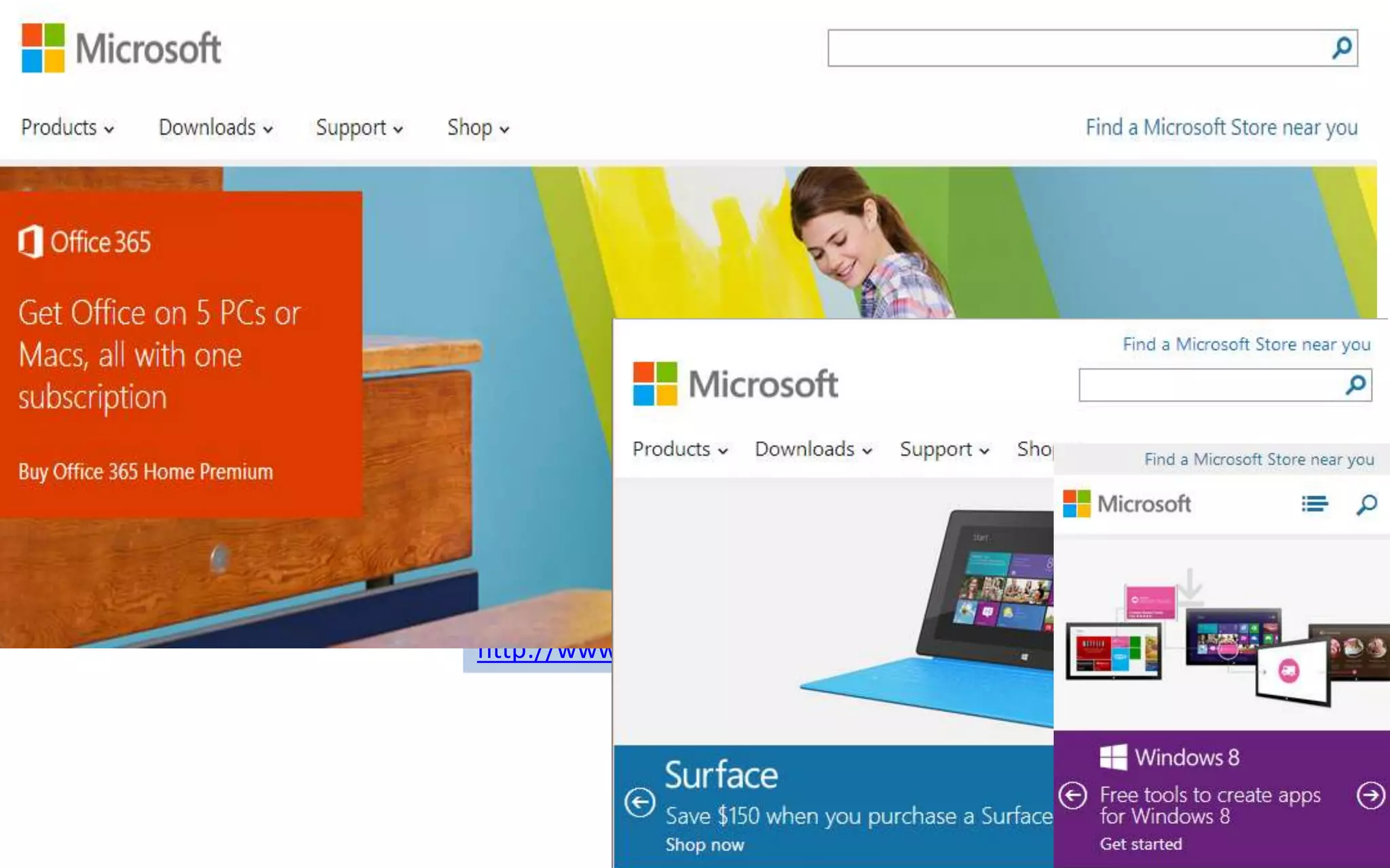 Before Responsive Web Design
Before… CollabShow.com

5% mobile

| Slide

 