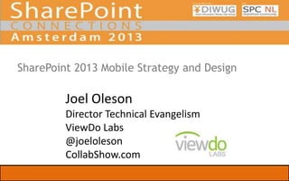 SharePoint Joel
“Most Connected man in SharePoint”
Forbes: #1 SharePoint Influencer 2012
Voted Most Popular SharePoint Blo...